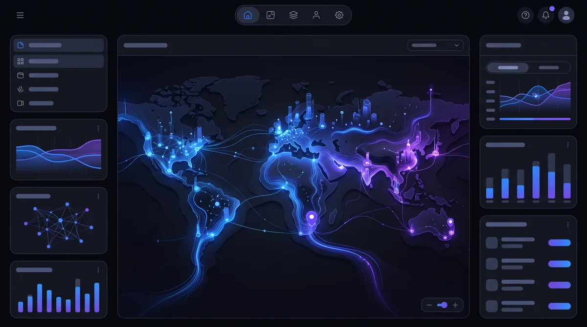 Illustrative technology-landscape dashboard